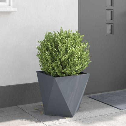 Plantenbak 2 pcs Antraciet 40 x 40 x 40 cm Staal
