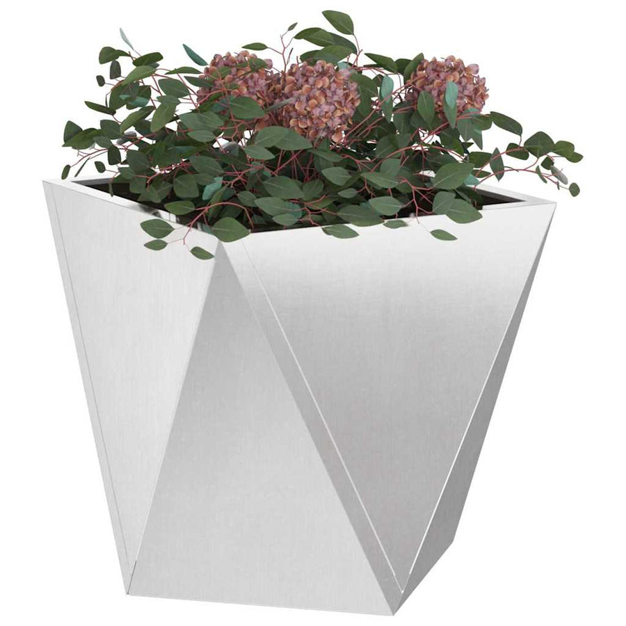 Plantenbak 2 pcs Zilver 40 x 40 x 40 cm Roestvrij staal