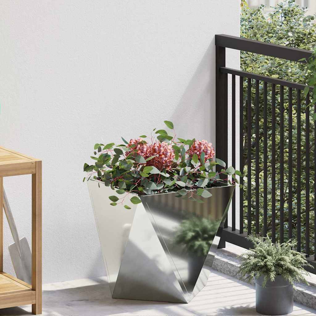 Plantenbak Zilver 40 x 40 x 40 cm Gegalvaniseerd staal