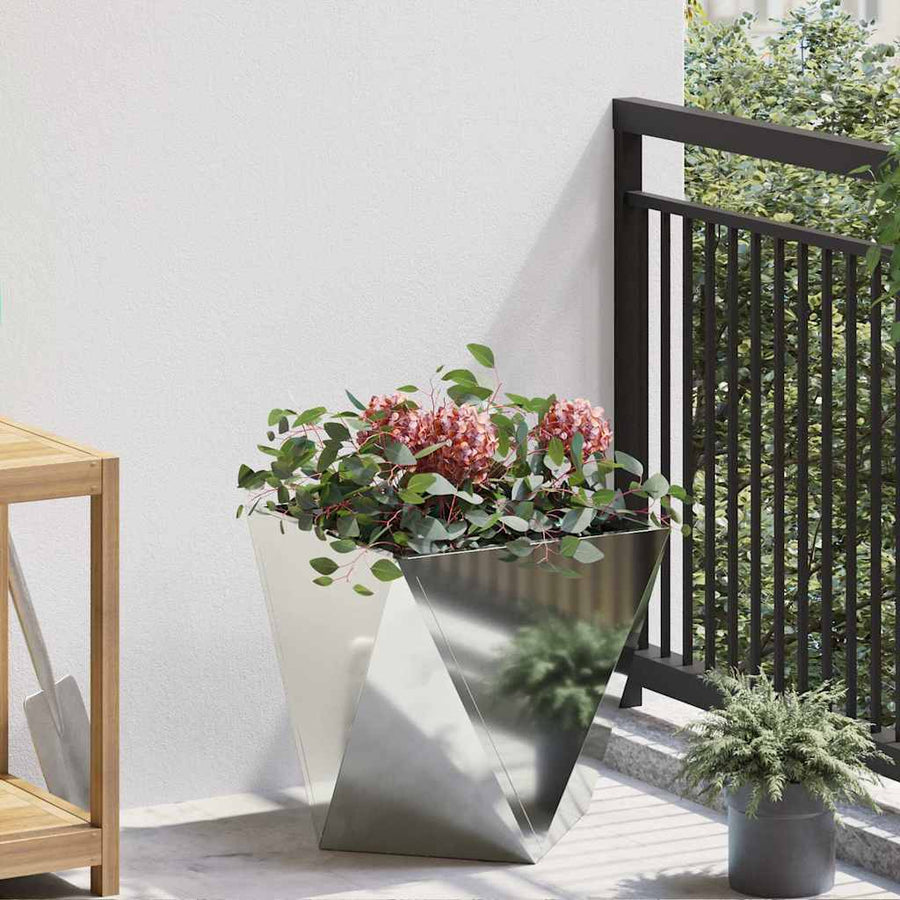 Plantenbak Zilver 40 x 40 x 40 cm Gegalvaniseerd staal
