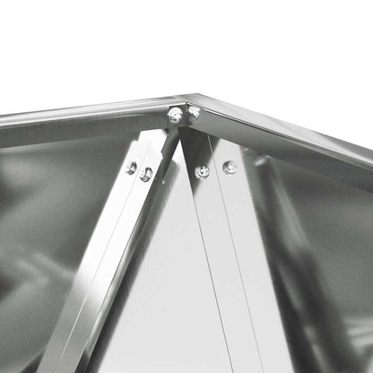 Plantenbak 2 pcs Zilver 40 x 40 x 40 cm Gegalvaniseerd staal