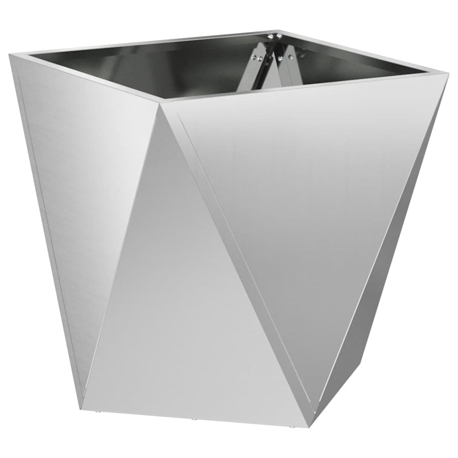 Plantenbak 2 pcs Zilver 40 x 40 x 40 cm Gegalvaniseerd staal