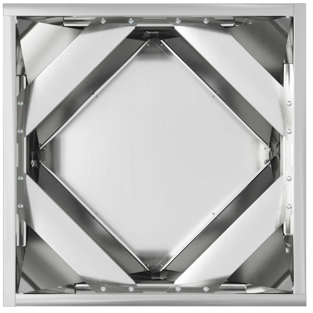 Plantenbak 2 pcs Zilver 40 x 40 x 40 cm Gegalvaniseerd staal