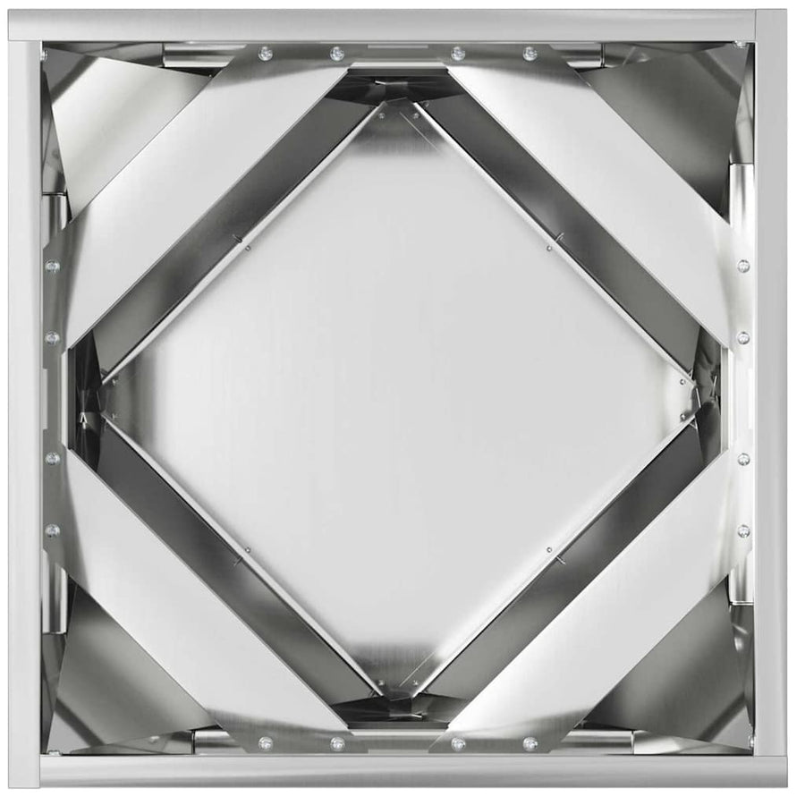 Plantenbak 2 pcs Zilver 40 x 40 x 40 cm Gegalvaniseerd staal