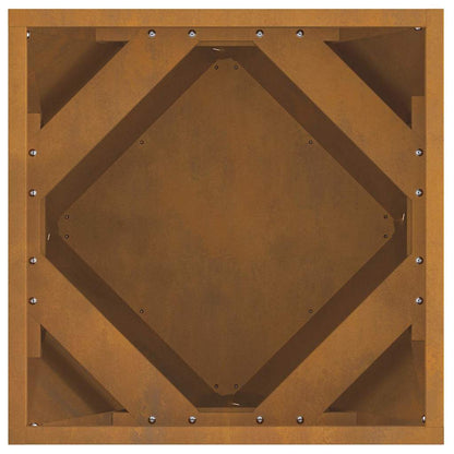Plantenbak 2 pcs Roestig 40 x 40 x 40 cm Cortenstaal