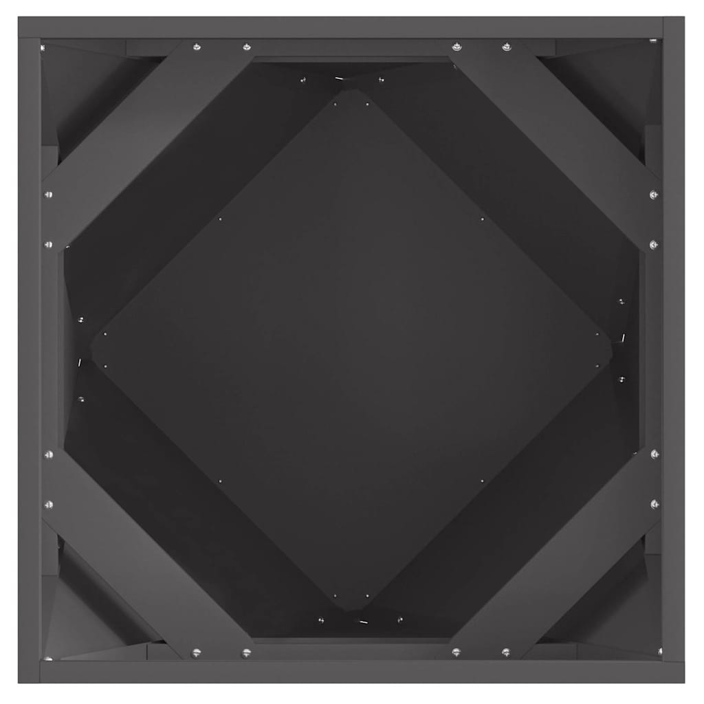 Plantenbak Zwart 50 x 50 x 50 cm Staal