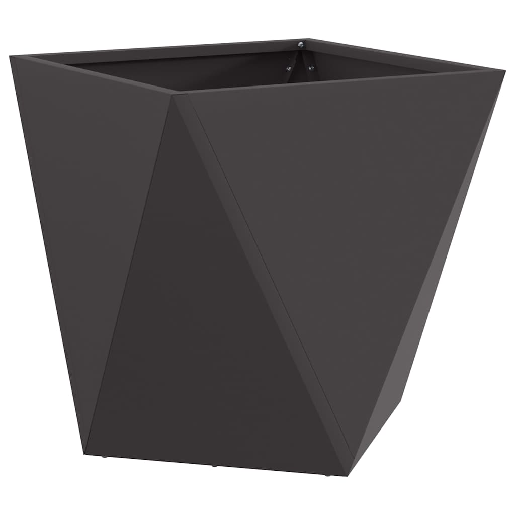 Plantenbak 2 pcs Zwart 50 x 50 x 50 cm Staal