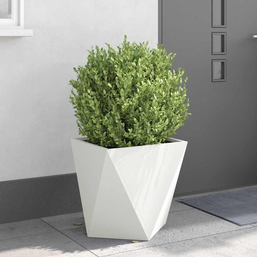 Plantenbak Wit 50 x 50 x 50 cm Staal