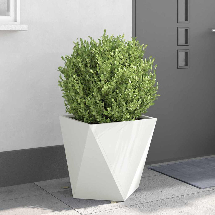 Plantenbak Wit 50 x 50 x 50 cm Staal