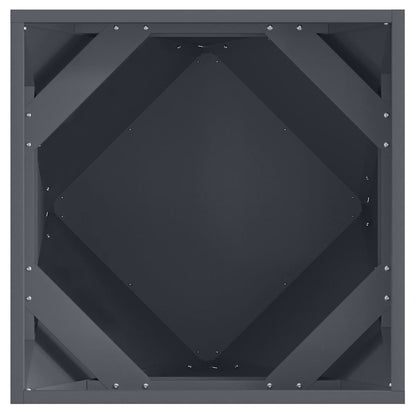 Plantenbak 2 pcs Antraciet 50 x 50 x 50 cm Staal