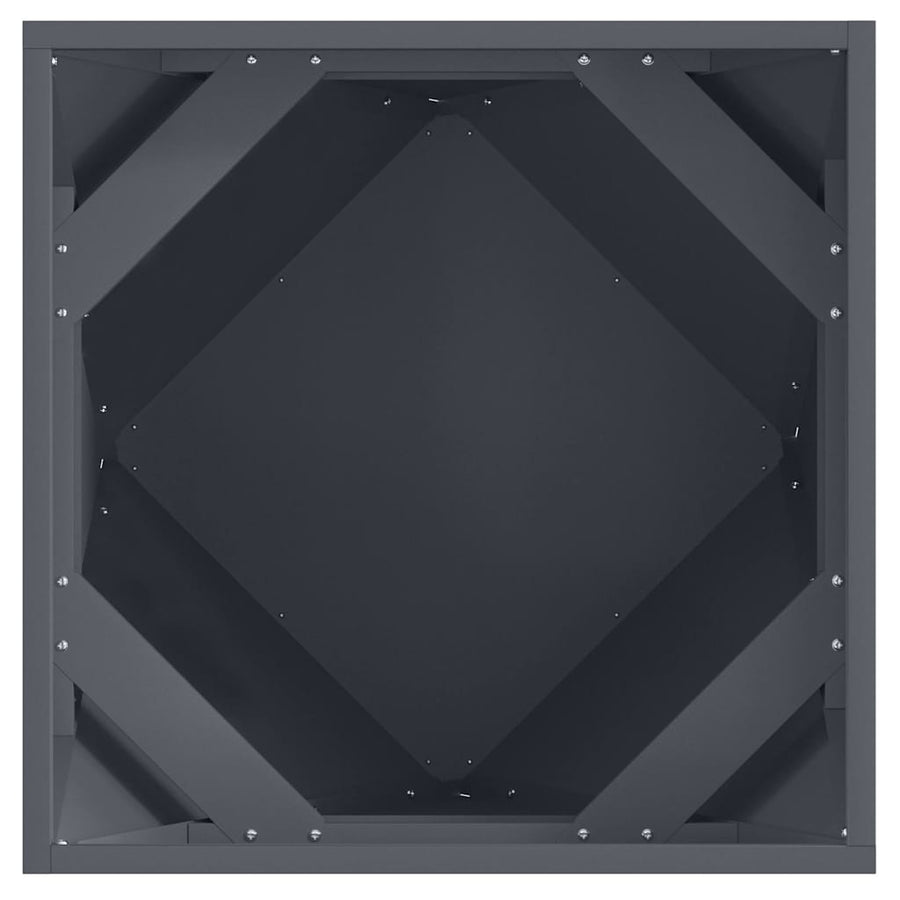 Plantenbak 2 pcs Antraciet 50 x 50 x 50 cm Staal