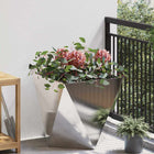 Plantenbak 50x50x50 cm roestvrij staal zilver