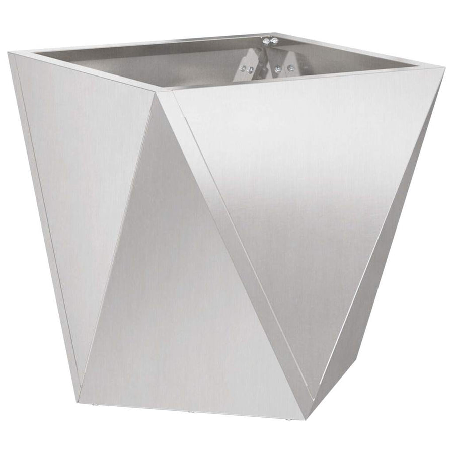 Plantenbak 2 pcs Zilver 50 x 50 x 50 cm Roestvrij staal