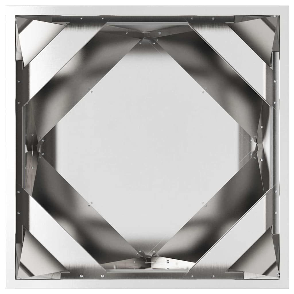 Plantenbak 2 pcs Zilver 50 x 50 x 50 cm Roestvrij staal