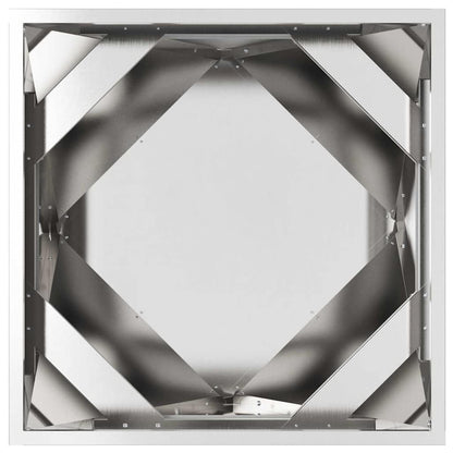 Plantenbak 2 pcs Zilver 50 x 50 x 50 cm Roestvrij staal
