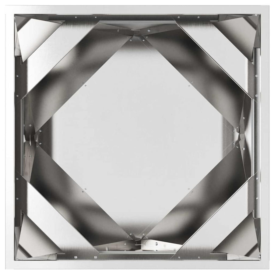 Plantenbak 2 pcs Zilver 50 x 50 x 50 cm Roestvrij staal