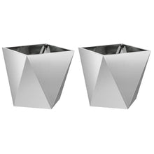 Plantenbak 2 pcs Zilver 50 x 50 x 50 cm Gegalvaniseerd staal