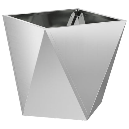 Plantenbak 2 pcs Zilver 50 x 50 x 50 cm Gegalvaniseerd staal