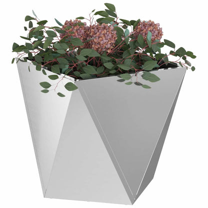 Plantenbak 2 pcs Zilver 50 x 50 x 50 cm Gegalvaniseerd staal