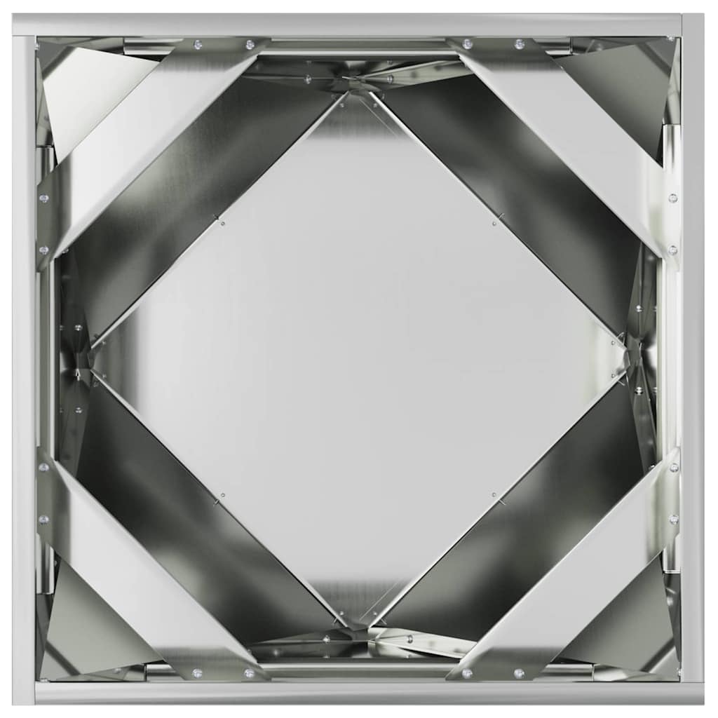 Plantenbak 2 pcs Zilver 50 x 50 x 50 cm Gegalvaniseerd staal