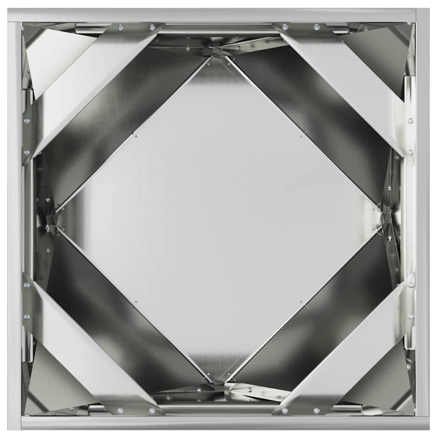 Plantenbak 2 pcs Zilver 50 x 50 x 50 cm Gegalvaniseerd staal