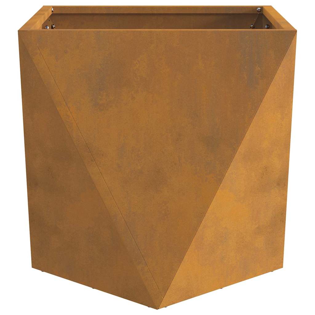 Plantenbak 2 pcs Roestig 50 x 50 x 50 cm Cortenstaal