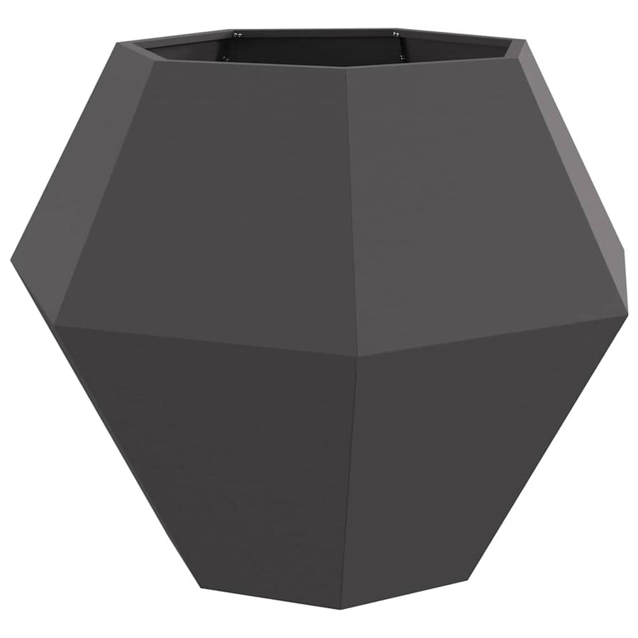 Plantenbak Zwart 100 x 100 x 80 cm Staal