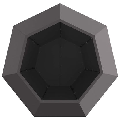 Plantenbak Zwart 100 x 100 x 80 cm Staal