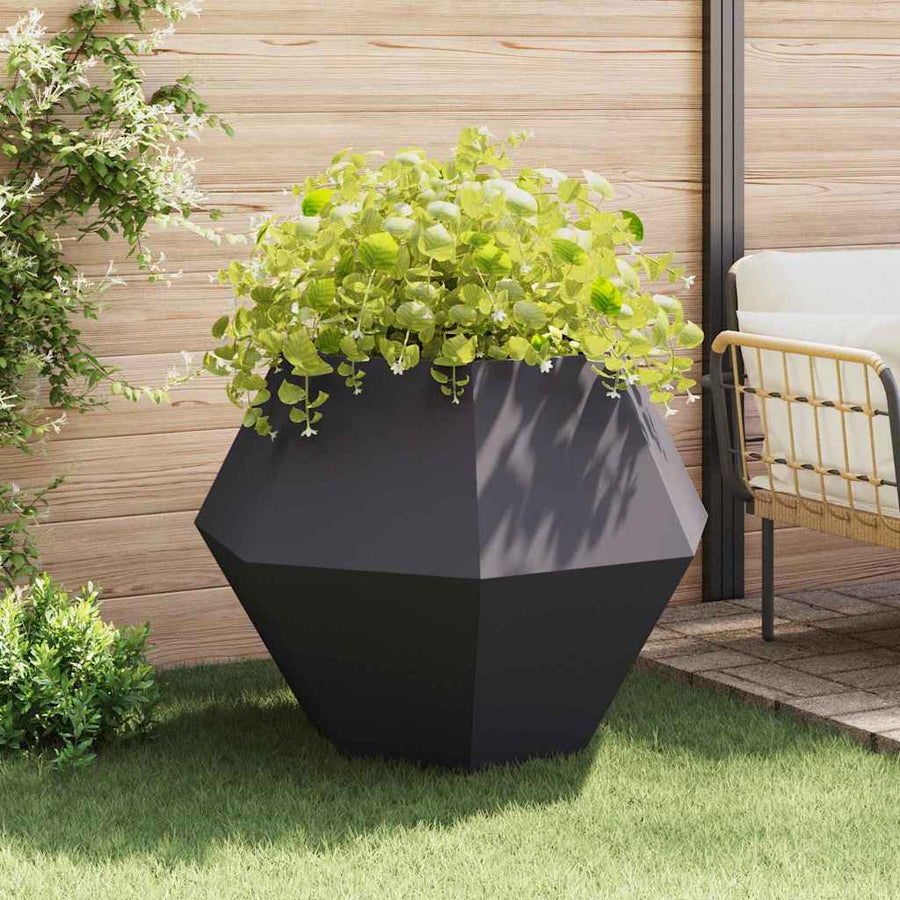 Plantenbak 2 pcs Antraciet 100 x 100 x 80 cm Staal
