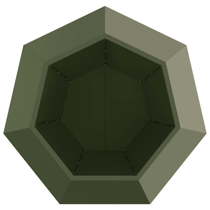 Plantenbak Olijf Groen 100 x 100 x 80 cm Staal