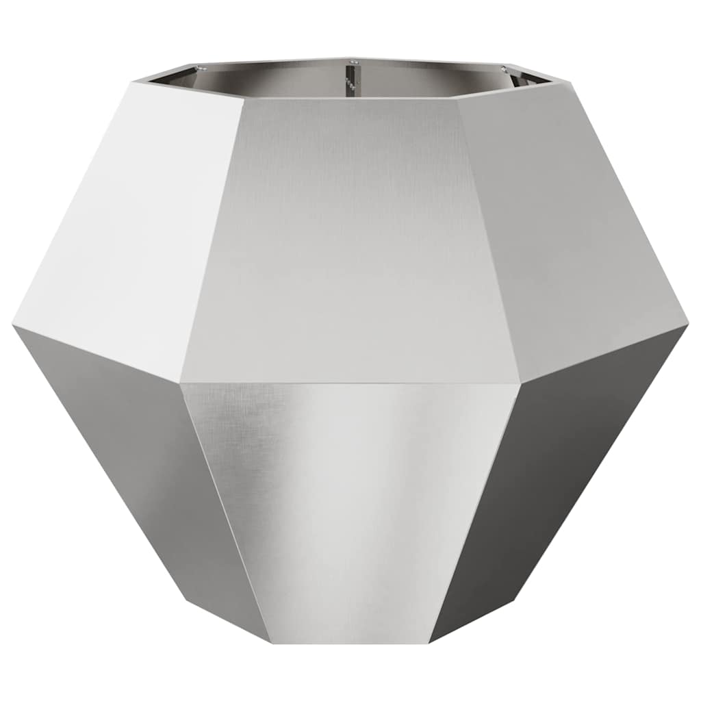 Plantenbak Zilver 100 x 100 x 80 cm Roestvrij staal