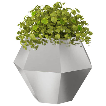 Plantenbak Zilver 100 x 100 x 80 cm Roestvrij staal