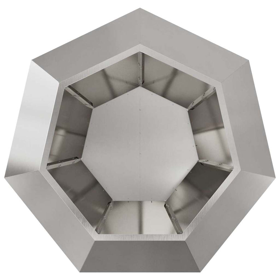 Plantenbak Zilver 100 x 100 x 80 cm Roestvrij staal