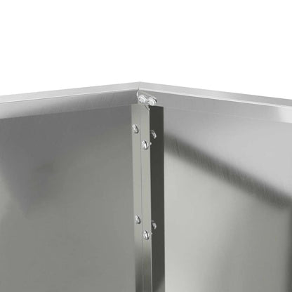 Plantenbak Zilver 100 x 100 x 80 cm Gegalvaniseerd staal