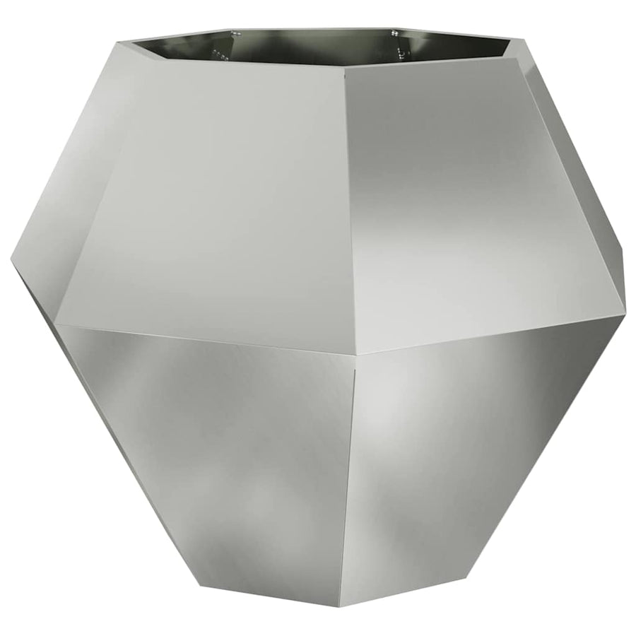 Plantenbak Zilver 100 x 100 x 80 cm Gegalvaniseerd staal