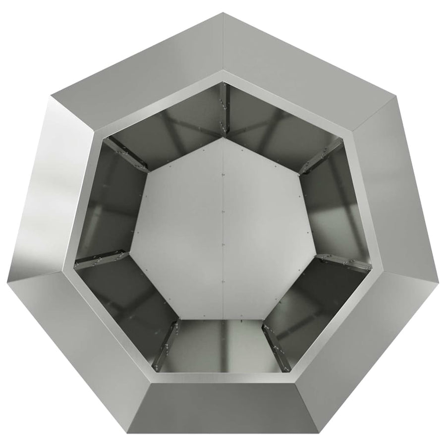 Plantenbak Zilver 100 x 100 x 80 cm Gegalvaniseerd staal