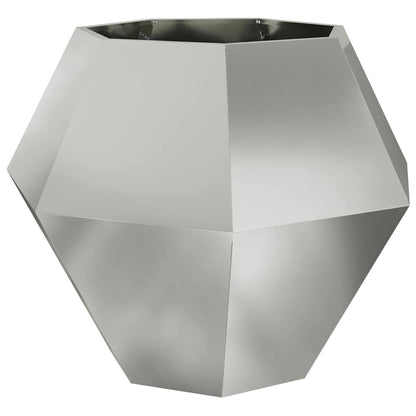 Plantenbak 2 pcs Zilver 100 x 100 x 80 cm Gegalvaniseerd staal