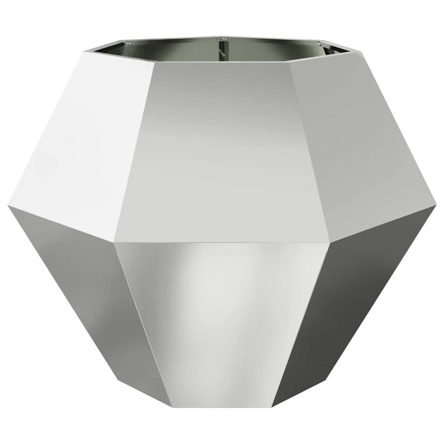 Plantenbak 2 pcs Zilver 100 x 100 x 80 cm Gegalvaniseerd staal