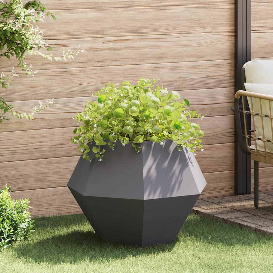Plantenbak Zwart 75 x 75 x 60 cm Staal