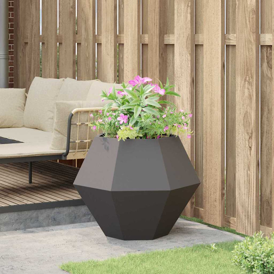 Plantenbak Zwart 75 x 75 x 60 cm Staal