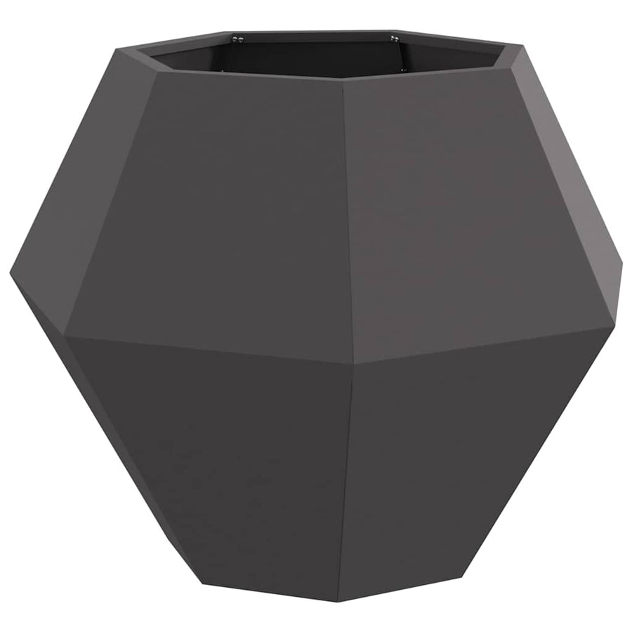 Plantenbak Zwart 75 x 75 x 60 cm Staal