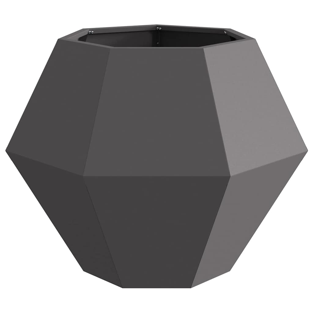 Plantenbak Zwart 75 x 75 x 60 cm Staal