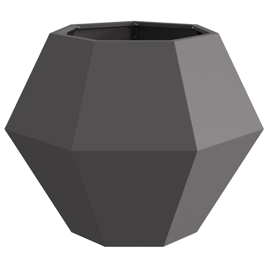 Plantenbak Zwart 75 x 75 x 60 cm Staal