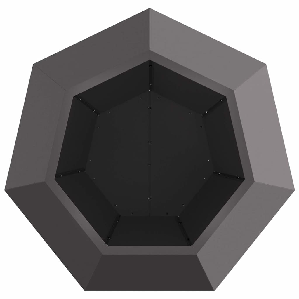 Plantenbak Zwart 75 x 75 x 60 cm Staal