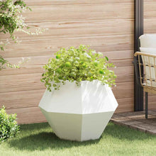 Plantenbak Wit 75 x 75 x 60 cm Staal