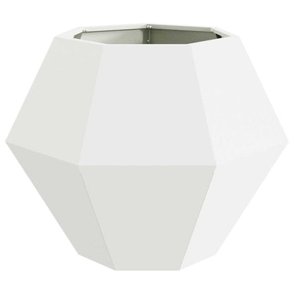 Plantenbak Wit 75 x 75 x 60 cm Staal