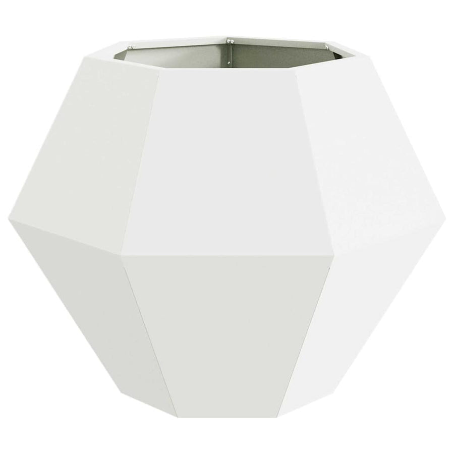 Plantenbak Wit 75 x 75 x 60 cm Staal
