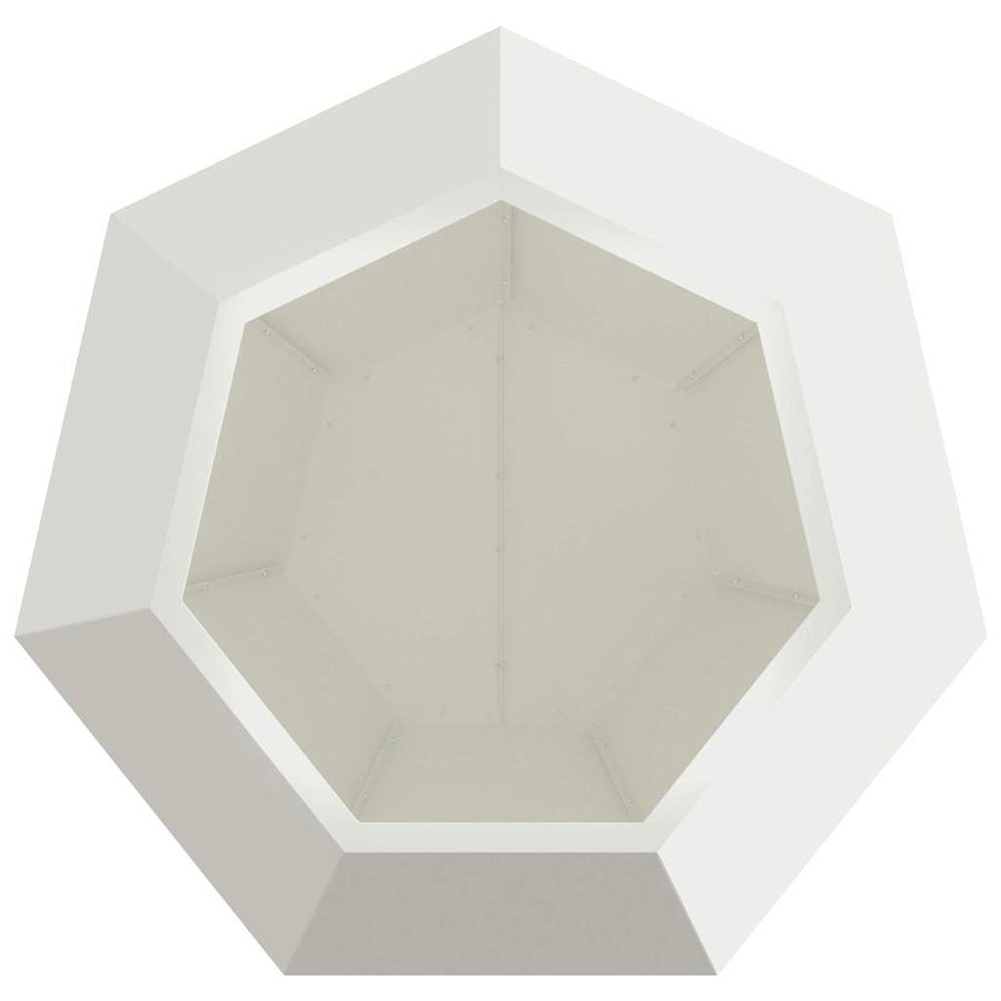 Plantenbak Wit 75 x 75 x 60 cm Staal