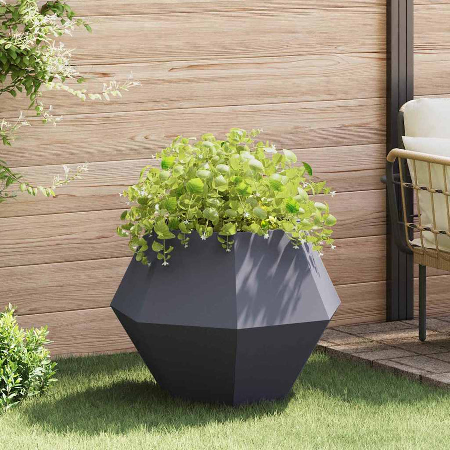 Plantenbak Antraciet 75 x 75 x 60 cm Staal