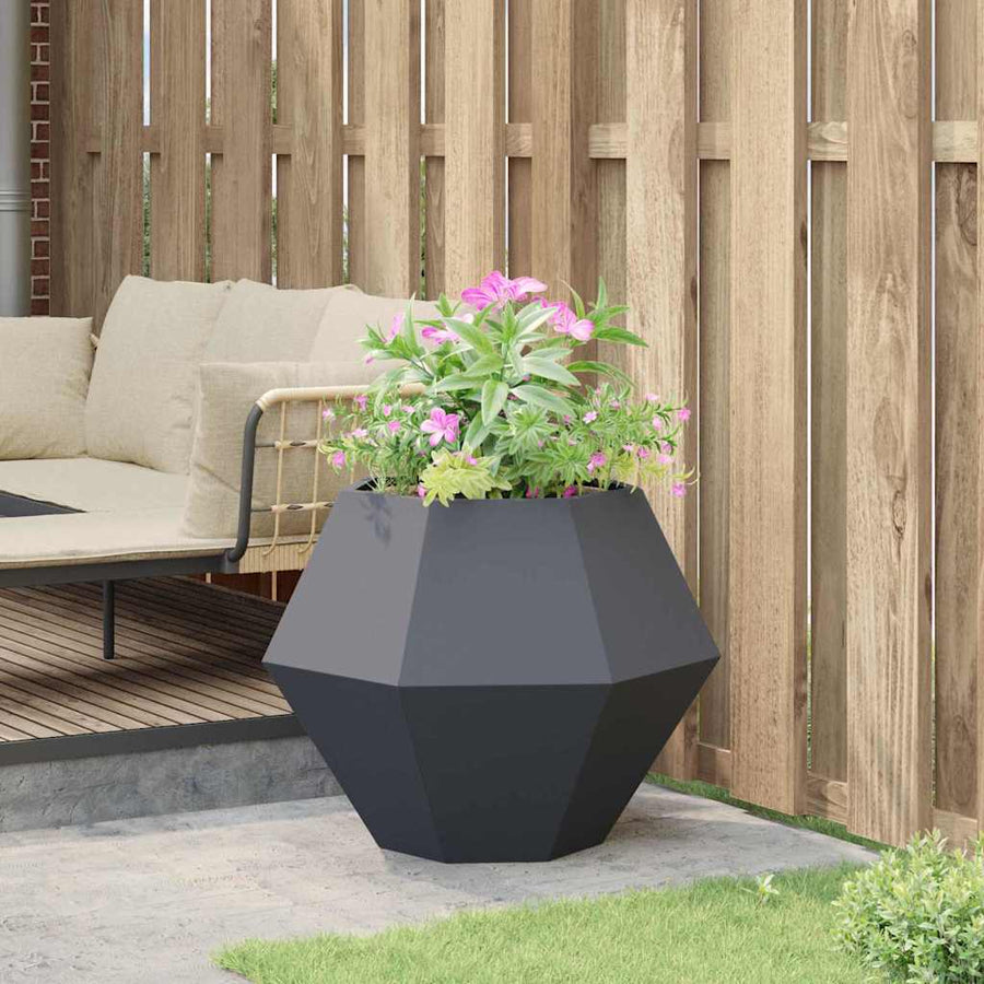 Plantenbak Antraciet 75 x 75 x 60 cm Staal